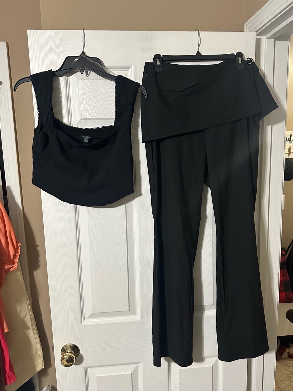 Wild Fable Two-piece Set - Crop Top & Skirted Pants